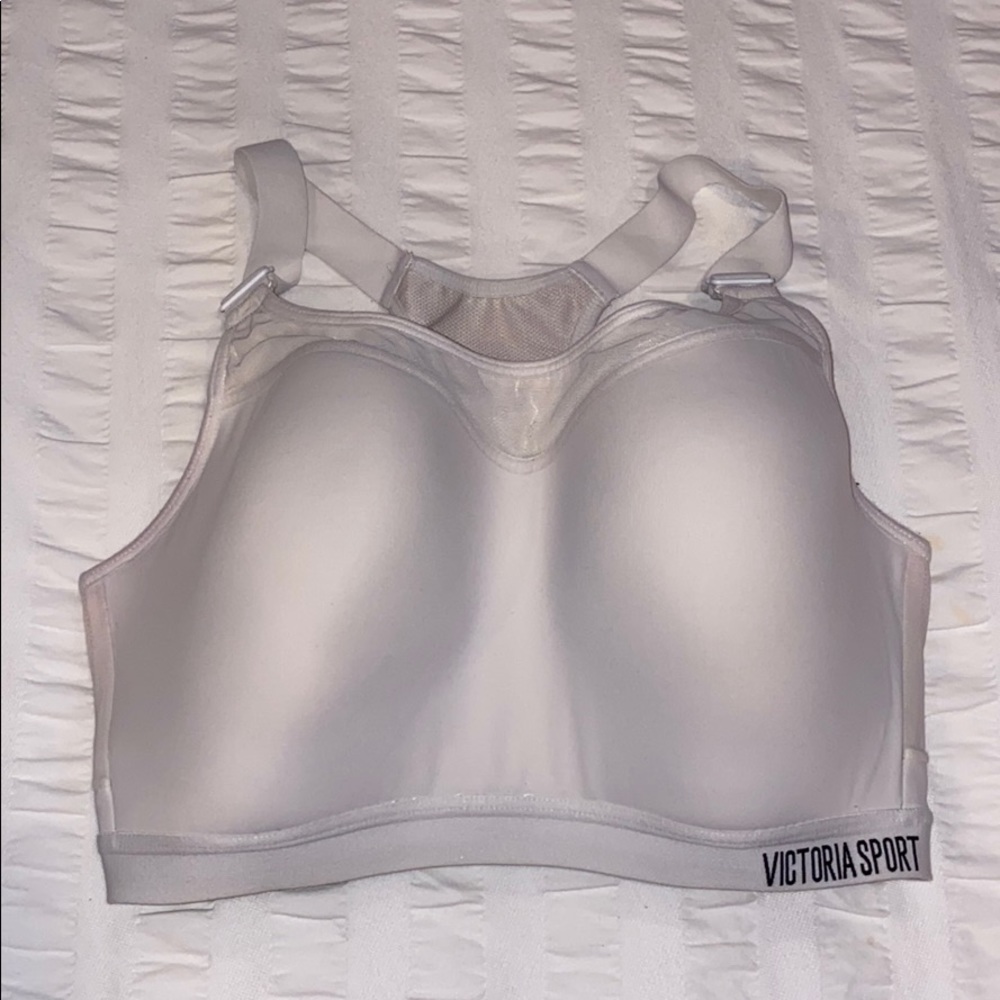 White Victoria’s Secret Sport racer-back sportsbra
